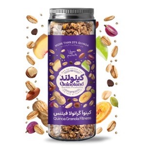 کینوا گرانولا 380 شیشه فیتنس کینولند
