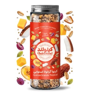 کینوا گرانولا 380 گ شیشه هاوایی کینولند