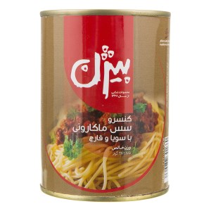 کنسرو مایه ماکارونی با سویا و قارچ 380 گ بیژن