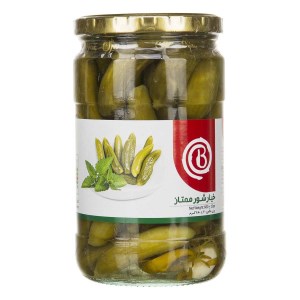 خیارشور شیشه ممتاز 680 گ بیژن