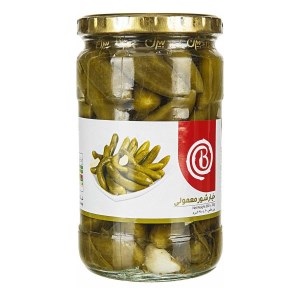 خیارشور شیشه معمولی 680 گ بیژن