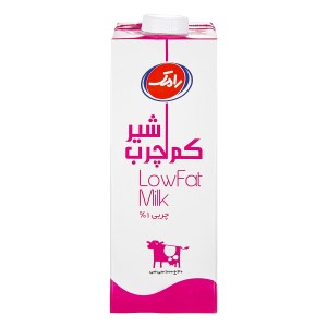 شیر 1ل کم چرب پاکتی رامک