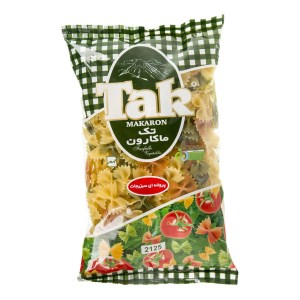 ماکارونی پروانه ای سبزیجات 500گ تک