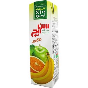 اب سیب پرتقال موز غنی شده با فیبر750 سی سی سن ایچ