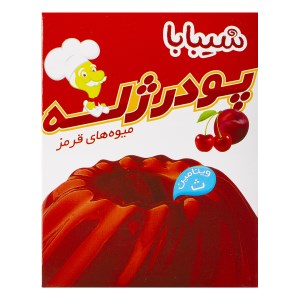 پودر ژله 100 گ میوه های قرمز شیبابا