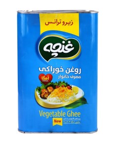 روغن 5 کیلویی جامد امگا زیرو ترانس غنچه