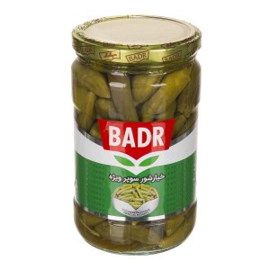 خیار شور سوپر ویژه 630 گرمی بدر