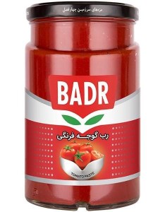 رب گوجه شیشه 650گ بدر