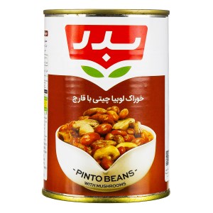 کنسرو لوبیا با قارچ بدر