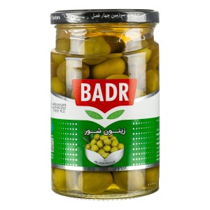 زیتون شور سوپر ویژه با هسته 650گ بدر