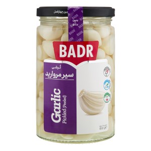 ترشی سیر سفید 650گ بدر