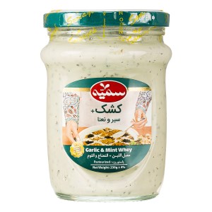 کشک طعم دار سیر و نعنا 230 گ سمیه