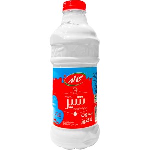 شیر بدون لاکتوز پر چرب بطری 955 سی سی کاله