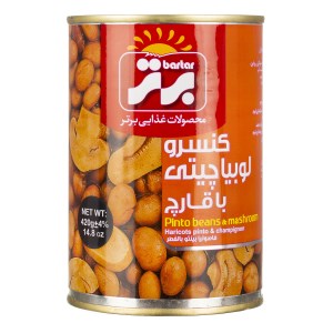 کنسرو لوبیا چیتی با قارچ420 گ برتر
