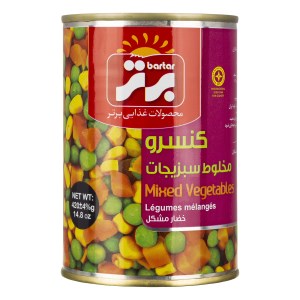 کنسرو مخلوط سبزیجات 380گ برتر