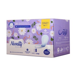 پد روزانه عصاره بابونه بزرگ نازک سایز 2 / 20 عددی ناولتی