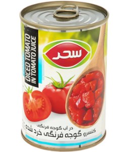 کنسرو گوجه فرنگی خرد شده 400 گرم سحر