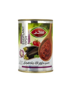 خوراک بادمجان قوطی 400گ سحر