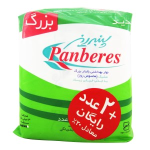 نوار بهداشتی مشبک نازک روزانه سبز پنبه ریز