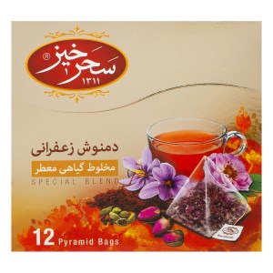 دمنوش زعفرانی 12 عددی سحرخیز