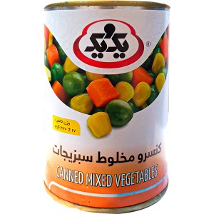 کنسرو سبزیجات 420 گرمی یکویک