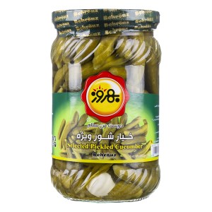 خیار شور ویژه شیشه 660 گرمی بهروز