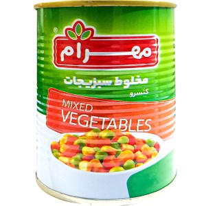 کنسرو مخلوط سبزیجات مهرام