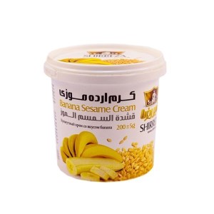 کرم ارده موز200گ شیر رضا