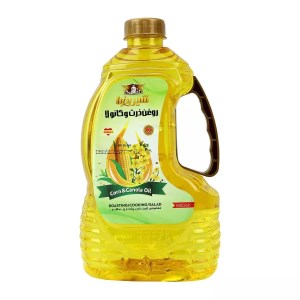 روغن ذرت و کانولا 1800شفاف شیر رضا