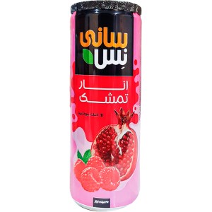 نوشیدنی قوطی انار تمشک 240س سانی نس