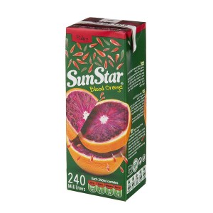 ابمیوه پرتقال تو سرخ پالپی 240 میل سان استار