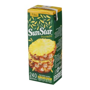 ابمیوه اناناس پالپی 240 میل سان استار