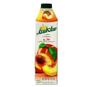 ابمیوه هلو 1ل سان استار