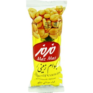 مغز بادام زمینی نمکی مزمز