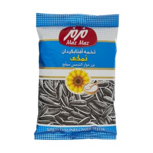 تخمه افتابگردان پوست دار نمکی 105 گ مزمز