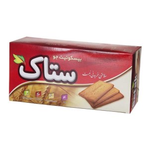 بیسکوئیت جو دو سر جور ساده 180 گ ستاک