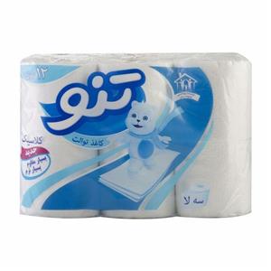 دستمال 12 رول توالت تنو