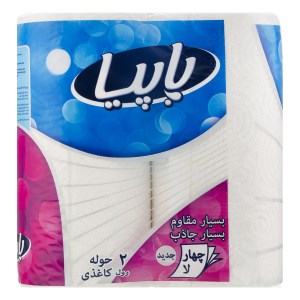 حوله کاغذی4 لایه 2 رول پاپیا