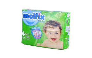 پوشک سایز 4 تعداد زیاد مولفیکس