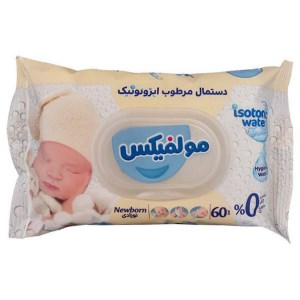 دستمال مرطوب ایزوتونیک نوزادی 12*60 مولفیکس