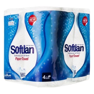 دستمال حوله 4قلو قطره باران سافتلن