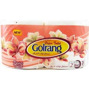 دستمال کاغذی توالت دوقلو گلرنگ