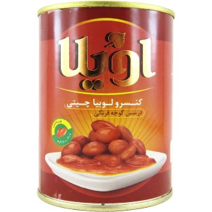 کنسرو لوبیا چیتی در سس گوجه فرنگی اویلا