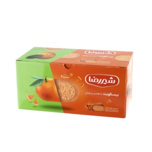 بیسکوییت پرتقالی 1100گرمی شیر رضا