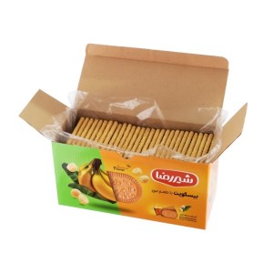 بیسکوییت موزی 1100 گرمی شیررضا